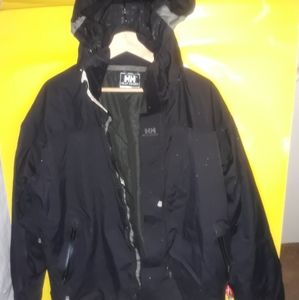 Helly Hansen Black Ski Coat sz Medium